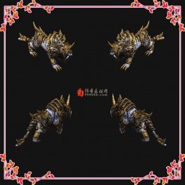 20251220-01传奇怪物素材四圣兽白虎素材世界BOSS素材